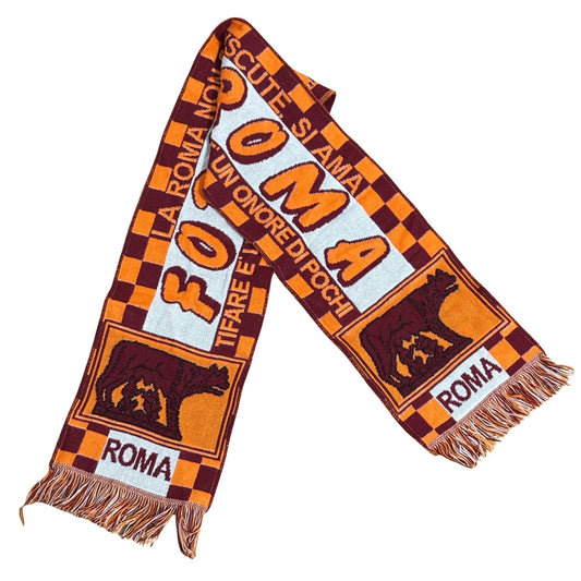 bufanda as roma vintage luperca sciarpa calcio