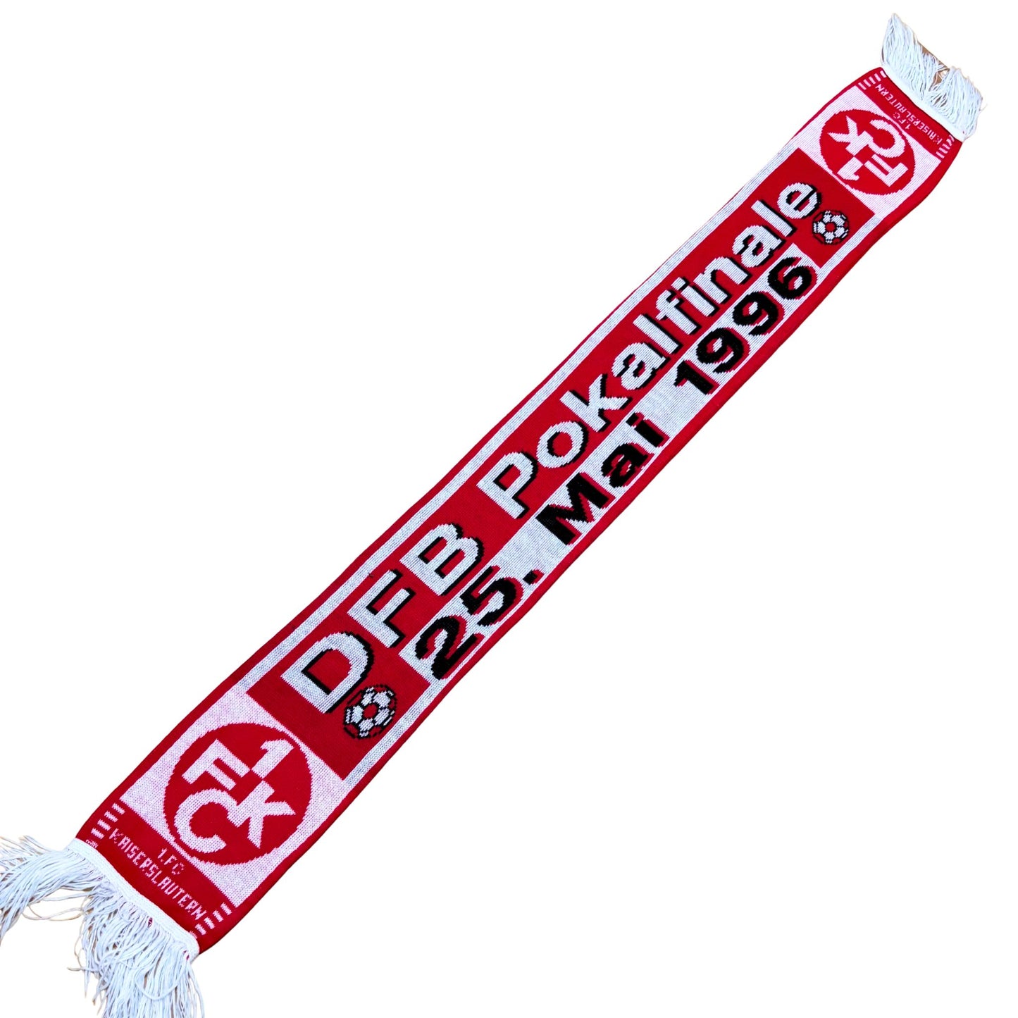 Bufanda Kaiserslautern 1996 Final DFB Pokal vintage fussball schal