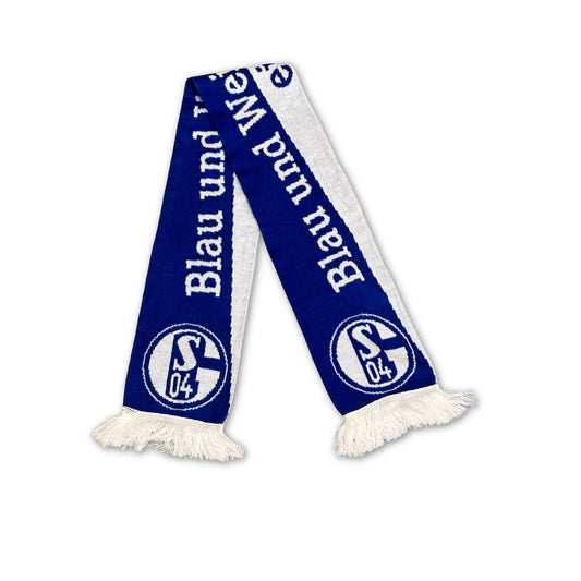 Bufanda de fútbol FC Schalke 04 Blau und Weiß diagonal