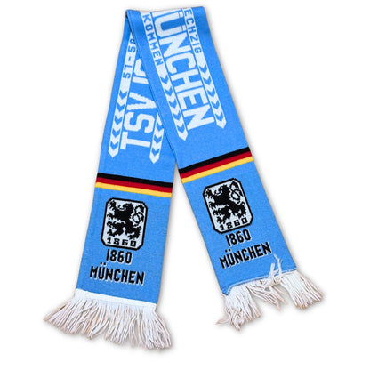 Bufanda 1860 Munich celeste vintage