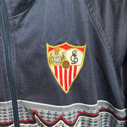 Chaqueta de fútbol vintage Sevilla FC 1995-1996 Umbro azul marino