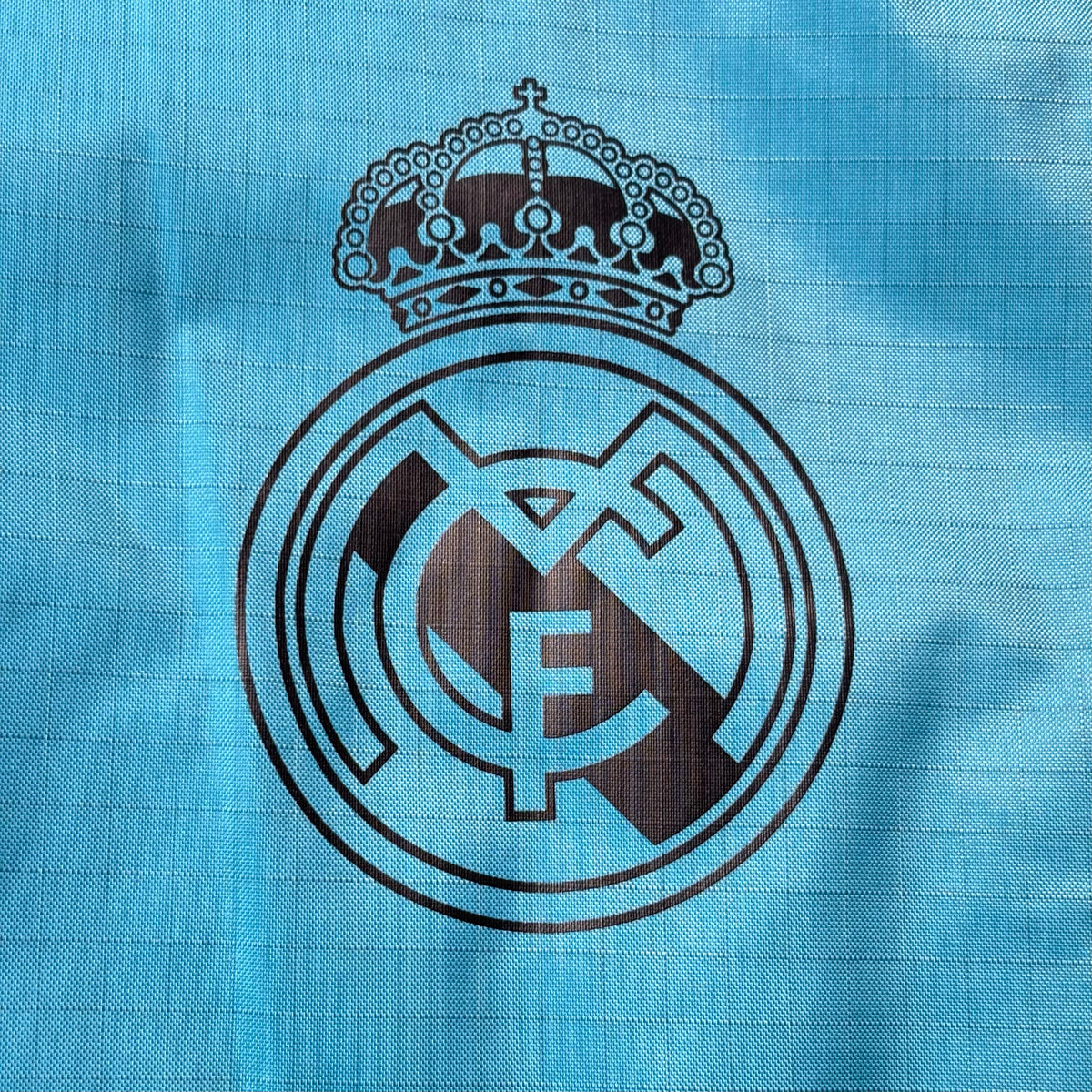 Chaqueta de fútbol impermeable Real Madrid 2017-2018 Adidas turquesa