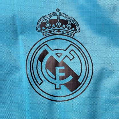 Chaqueta de fútbol impermeable Real Madrid 2017-2018 Adidas turquesa