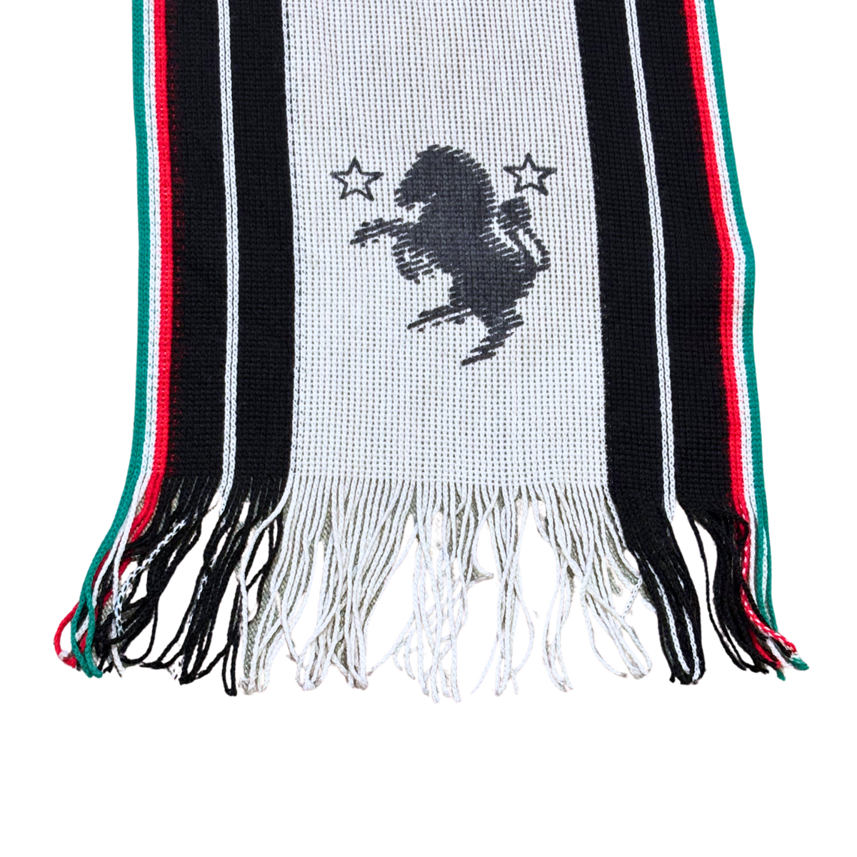 Bufanda de fútbol vintage Juventus serigrafiada Forza Juve