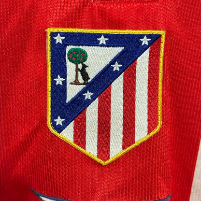 atletico atlético atleri madrid reebok 1999 2000 home fotball shirt camiseta futbol roja blanca