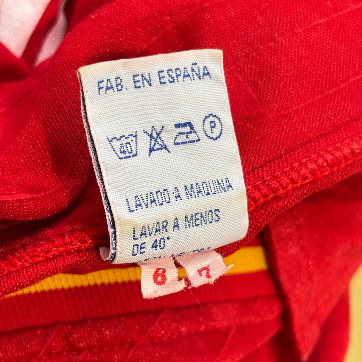 Camiseta España 1988-1990 Local Manga Larga - Dorsal 2
