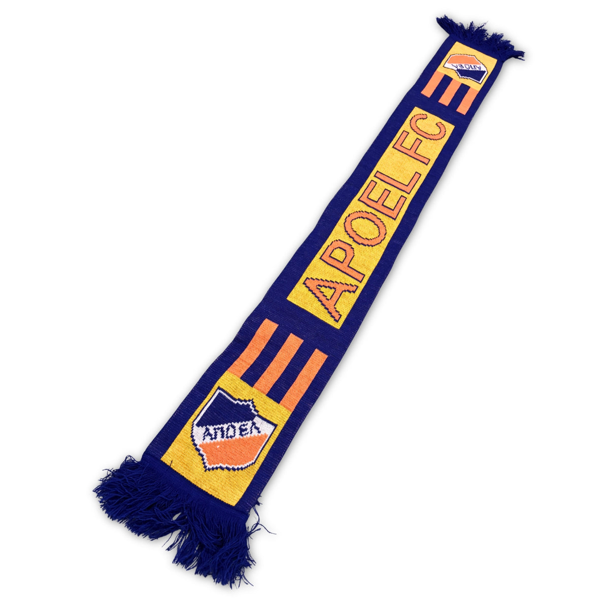 Bufanda de fútbol APOEL Nicosia azul y amarilla
