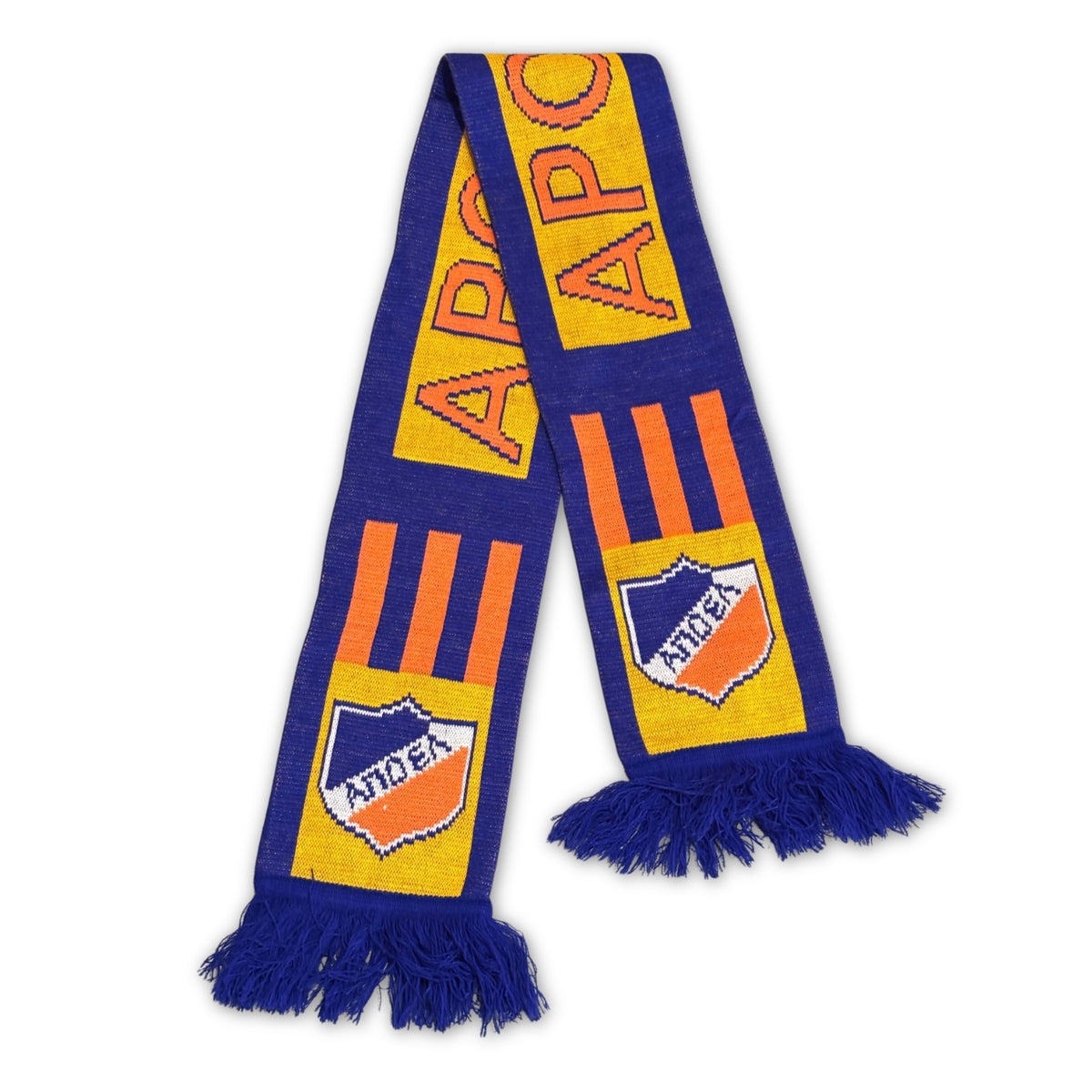 Bufanda de fútbol APOEL Nicosia azul y amarilla