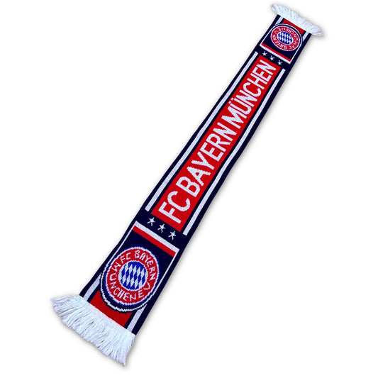 Bufanda de fútbol Bayern Múnich colorblock azul marino