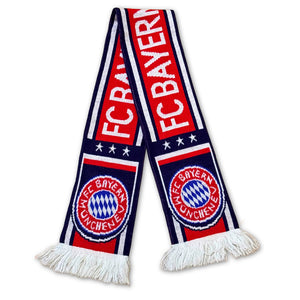 Bufanda de fútbol Bayern Múnich colorblock azul marino