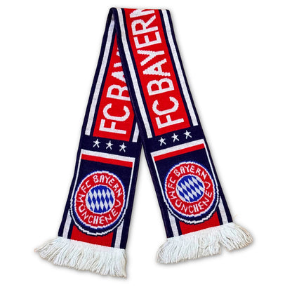 Bufanda de fútbol Bayern Múnich colorblock azul marino