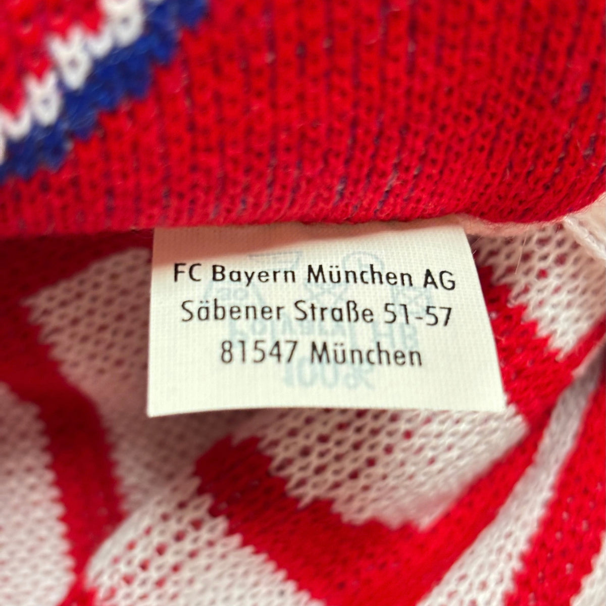 Bufanda de fútbol Bayern Múnich roja clásica