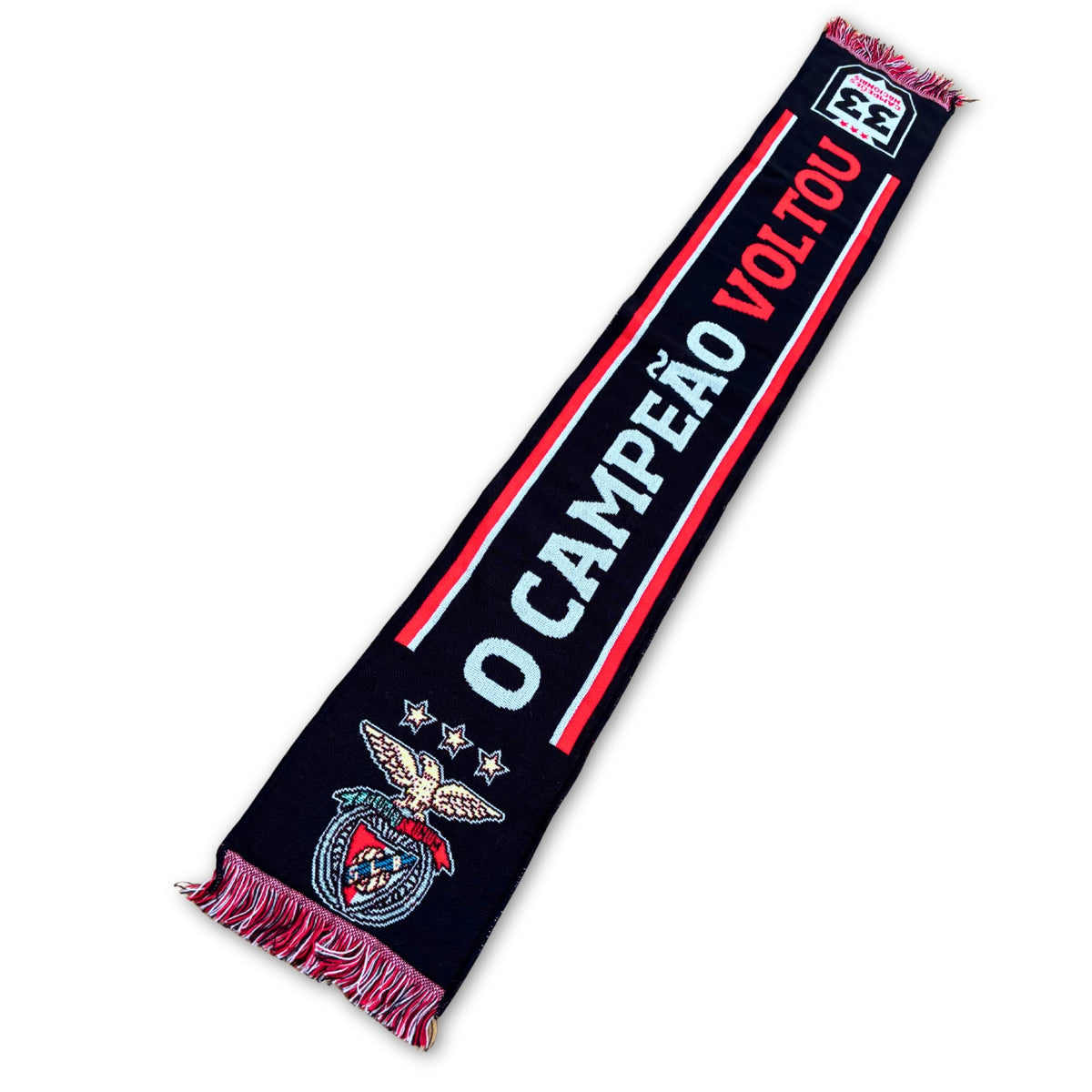 Bufanda de fútbol Benfica O Campeão Voltou 33 campeões