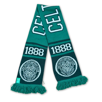Bufanda de fútbol oficial Celtic FC 1888 verde