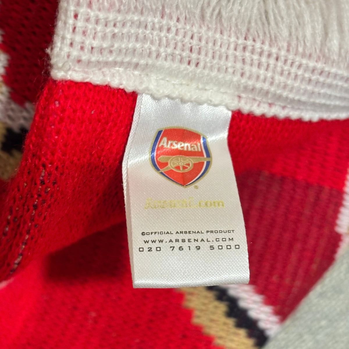 Bufanda de fútbol oficial Arsenal FC roja
