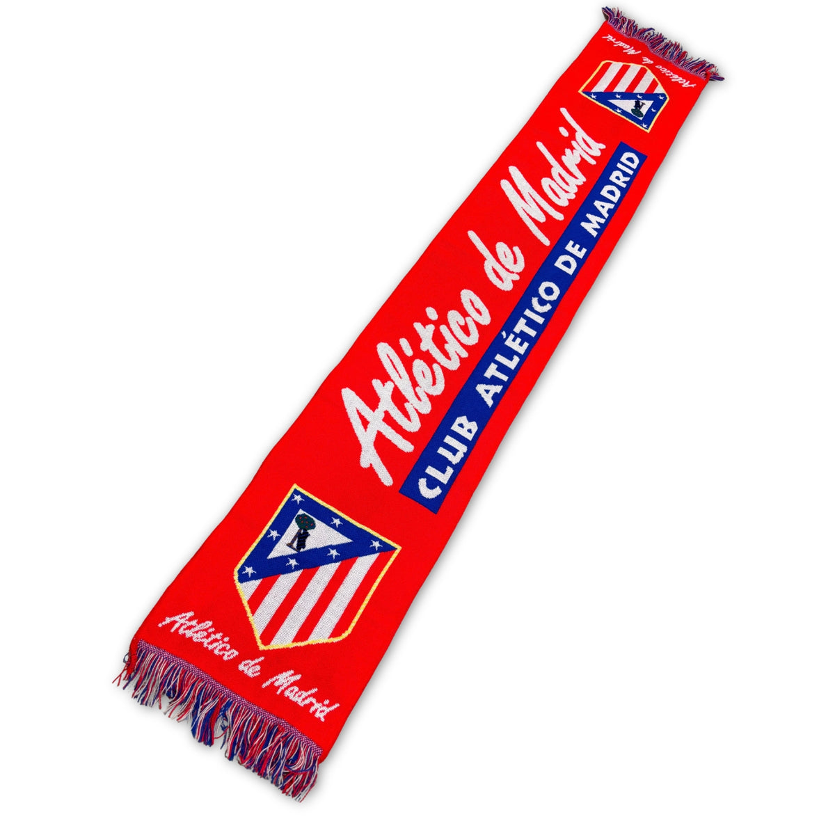 Bufanda de fútbol Atlético de Madrid escudo antiguo roja