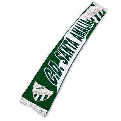 Bufanda de fútbol CD Santa Amalia verde y blanca