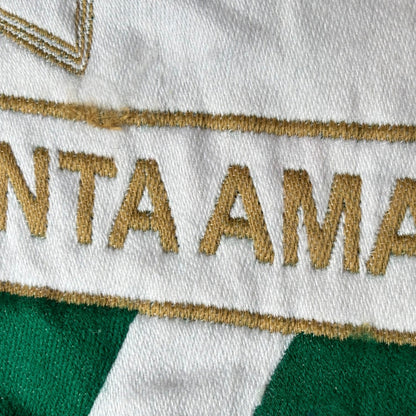 Bufanda de fútbol CD Santa Amalia verde y blanca