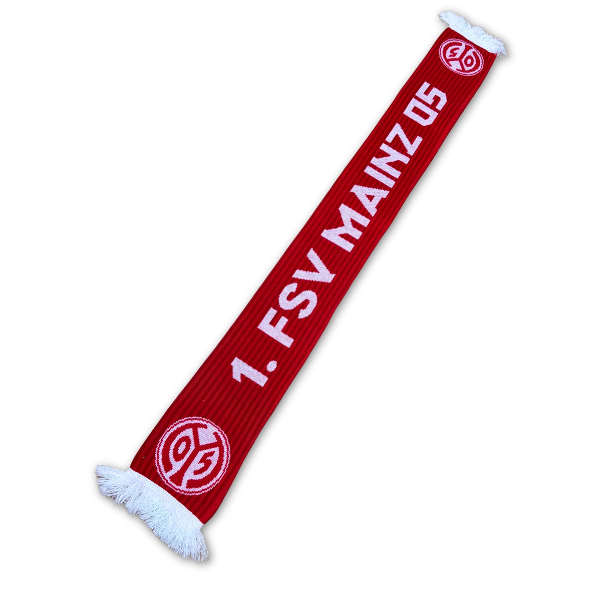 Bufanda de fútbol oficial 1. FSV Mainz 05 rayas rojas