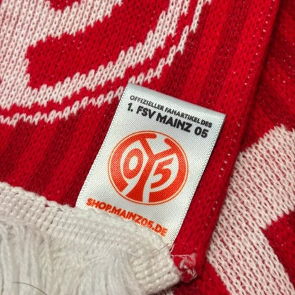 Bufanda de fútbol oficial 1. FSV Mainz 05 rayas rojas