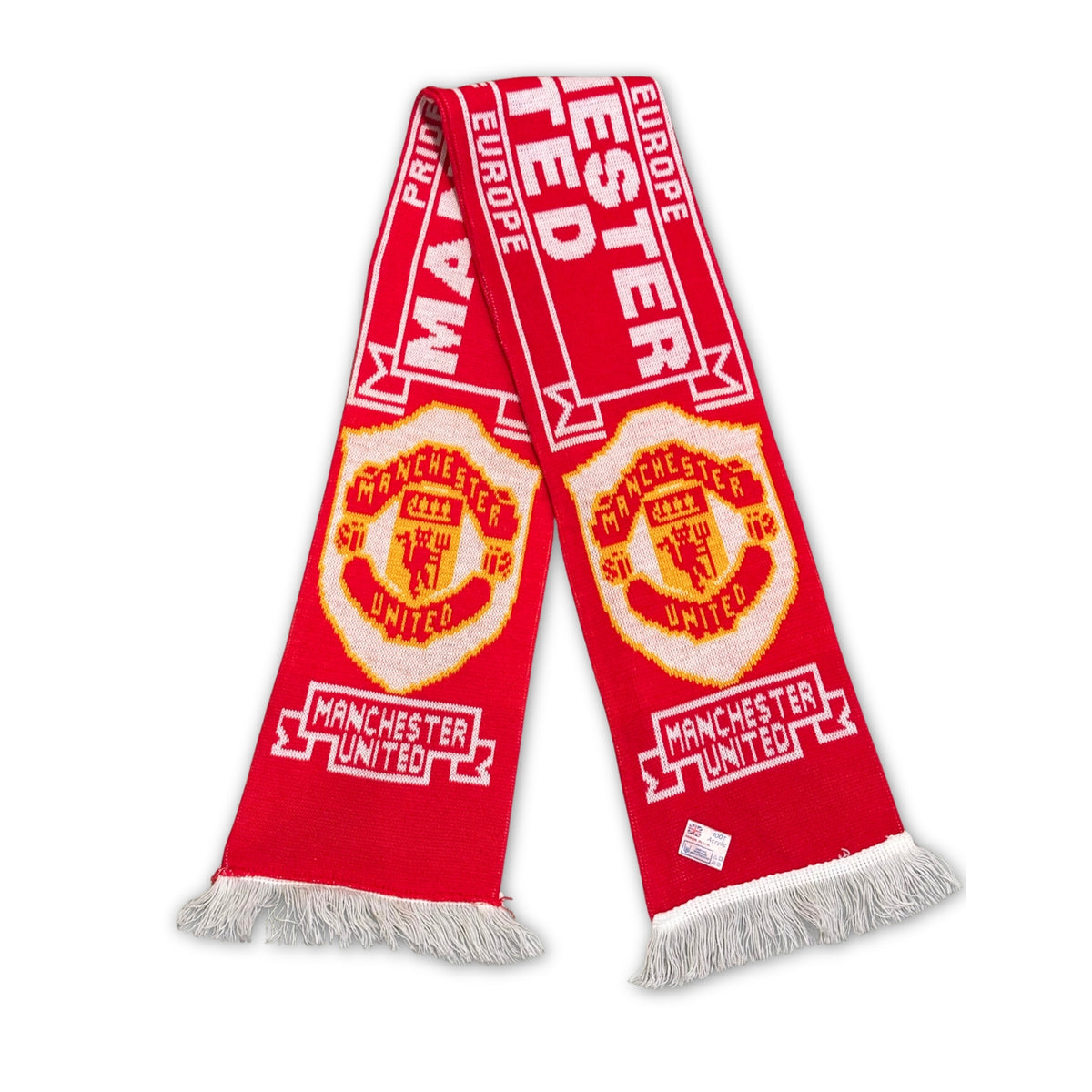 Bufanda de fútbol Manchester United Pride of Europe roja