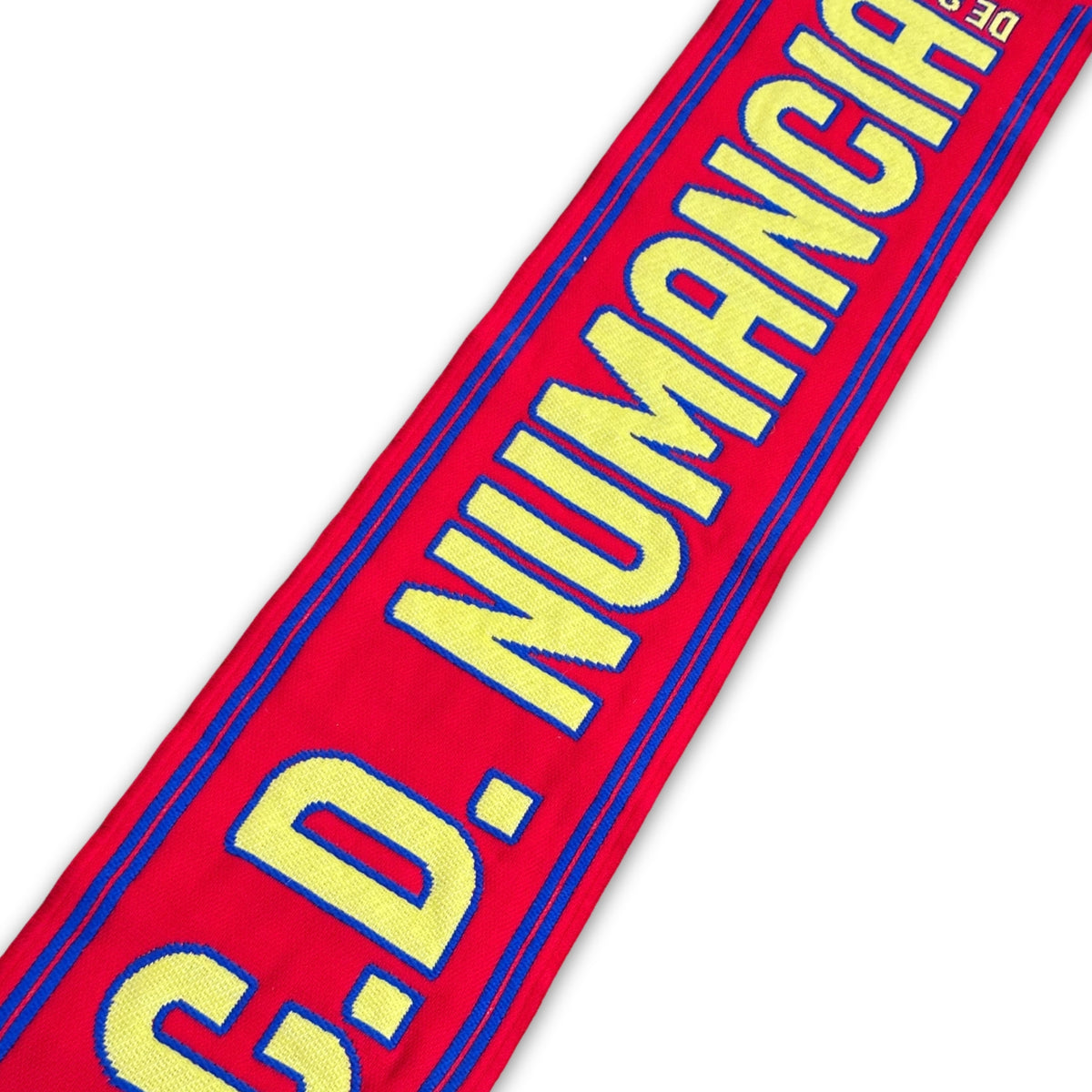 Bufanda de fútbol CD Numancia de Soria roja y azul