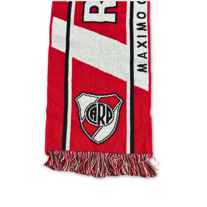 Bufanda de fútbol River Plate Millonarios roja y blanca