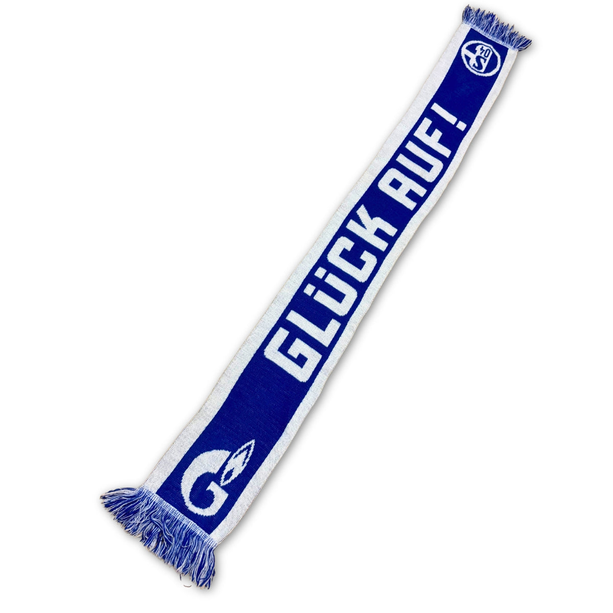 Bufanda de fútbol FC Schalke 04 Glück Auf azul