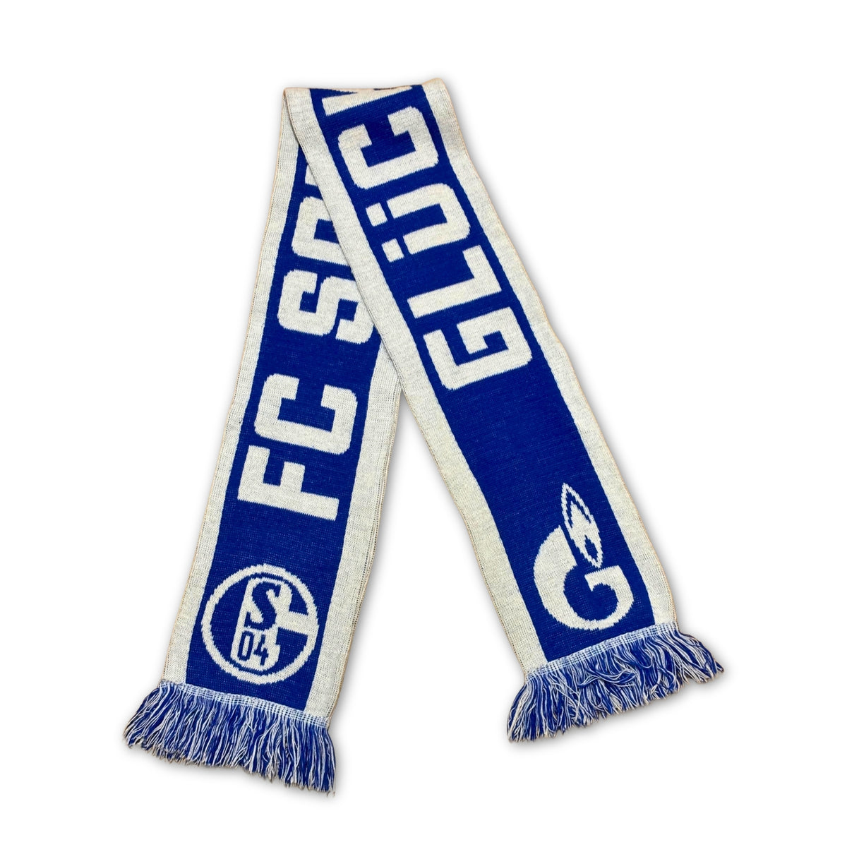 Bufanda de fútbol FC Schalke 04 Glück Auf azul