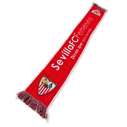 Bufanda de fútbol oficial Sevilla FC Femenino roja