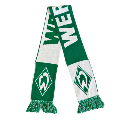 Bufanda de fútbol Werder Bremen colorblock verde y blanca