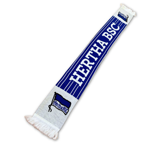 Bufanda de fútbol Hertha BSC Ha Ho He azul y blanca