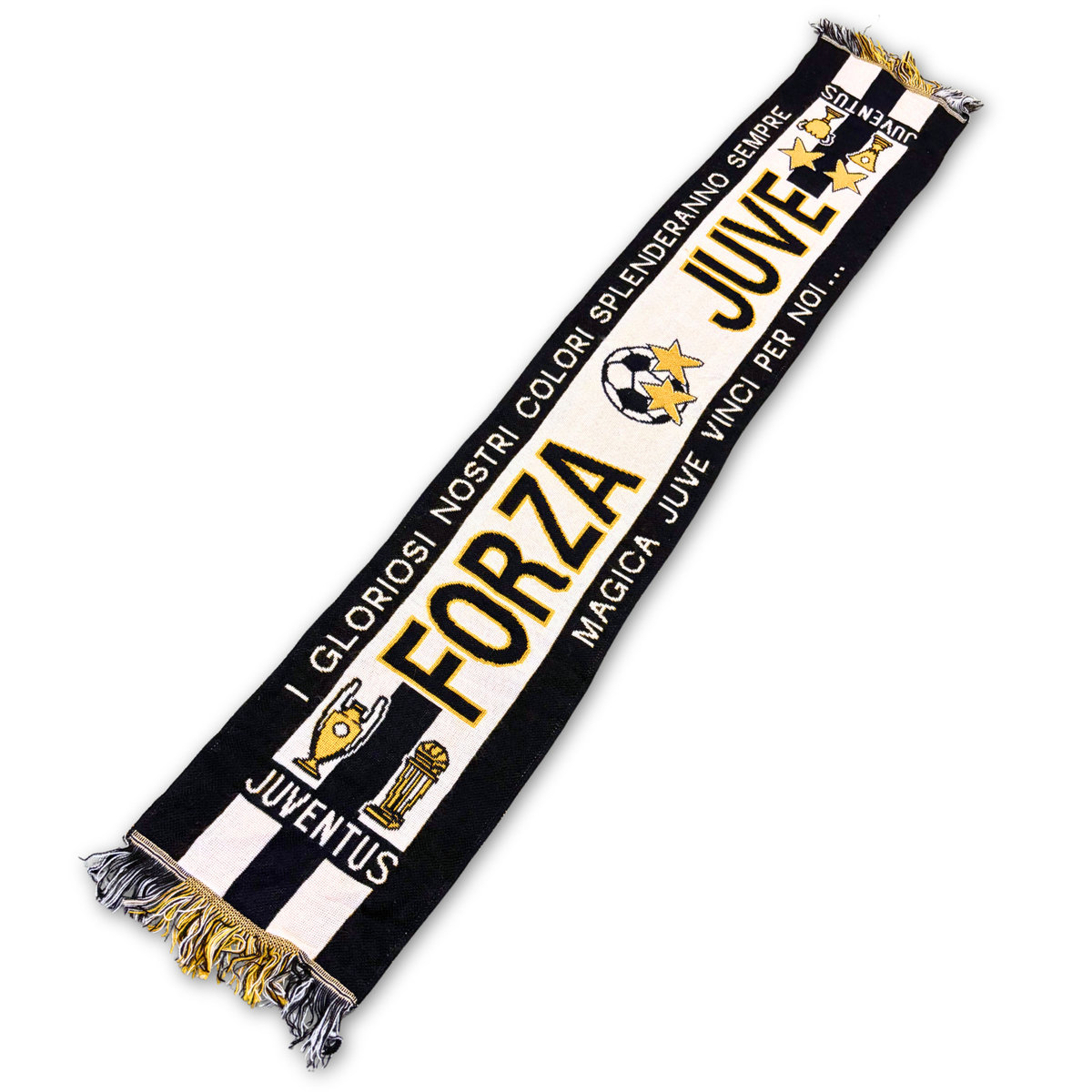 Bufanda de fútbol vintage Juventus vinci per noi años 90