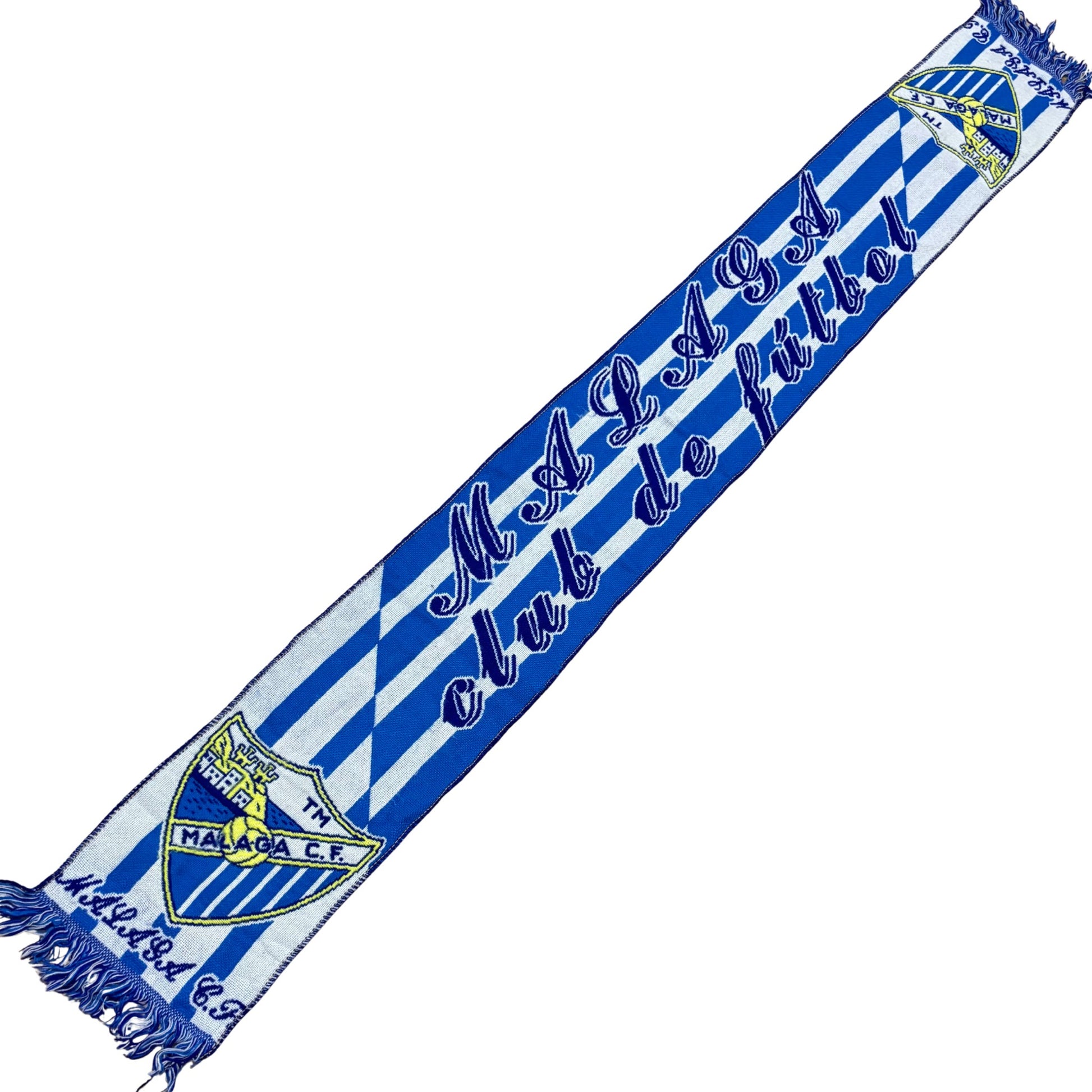 bufanda futbol malaga club futbol vintage