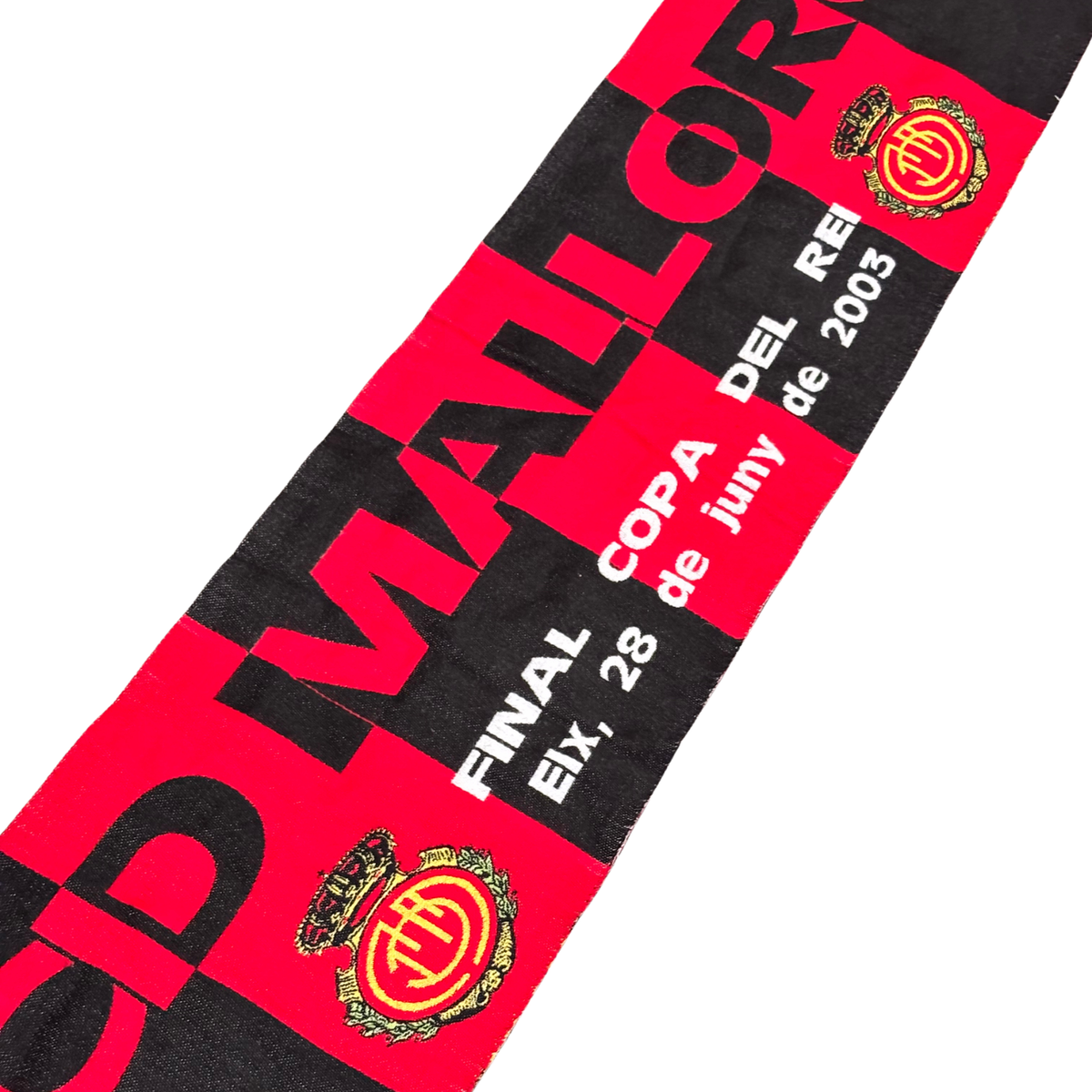 Bufanda de fútbol vintage RCD Mallorca final Copa del Rey 2003