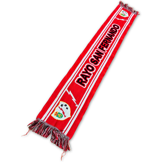 Bufanda de fútbol sala Rayo San Fernando roja