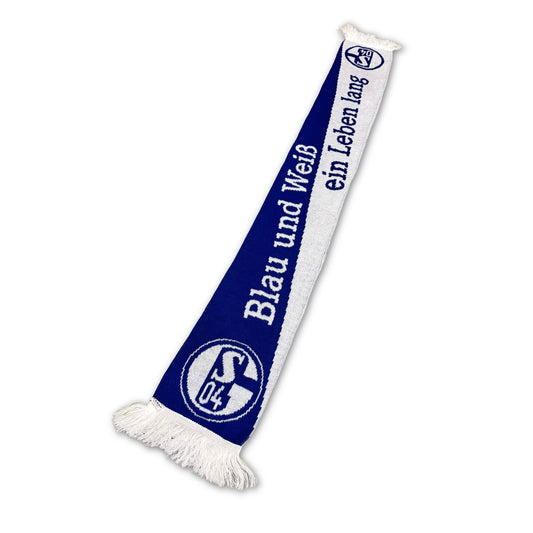 Bufanda de fútbol FC Schalke 04 Blau und Weiß diagonal