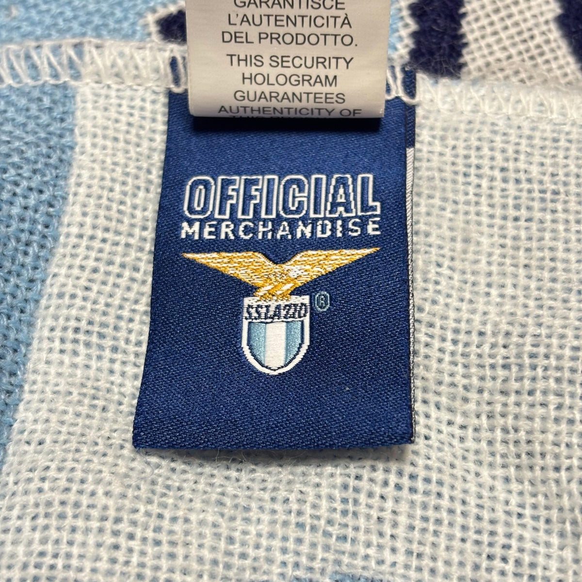 Bufanda de fútbol oficial SS Lazio blanca