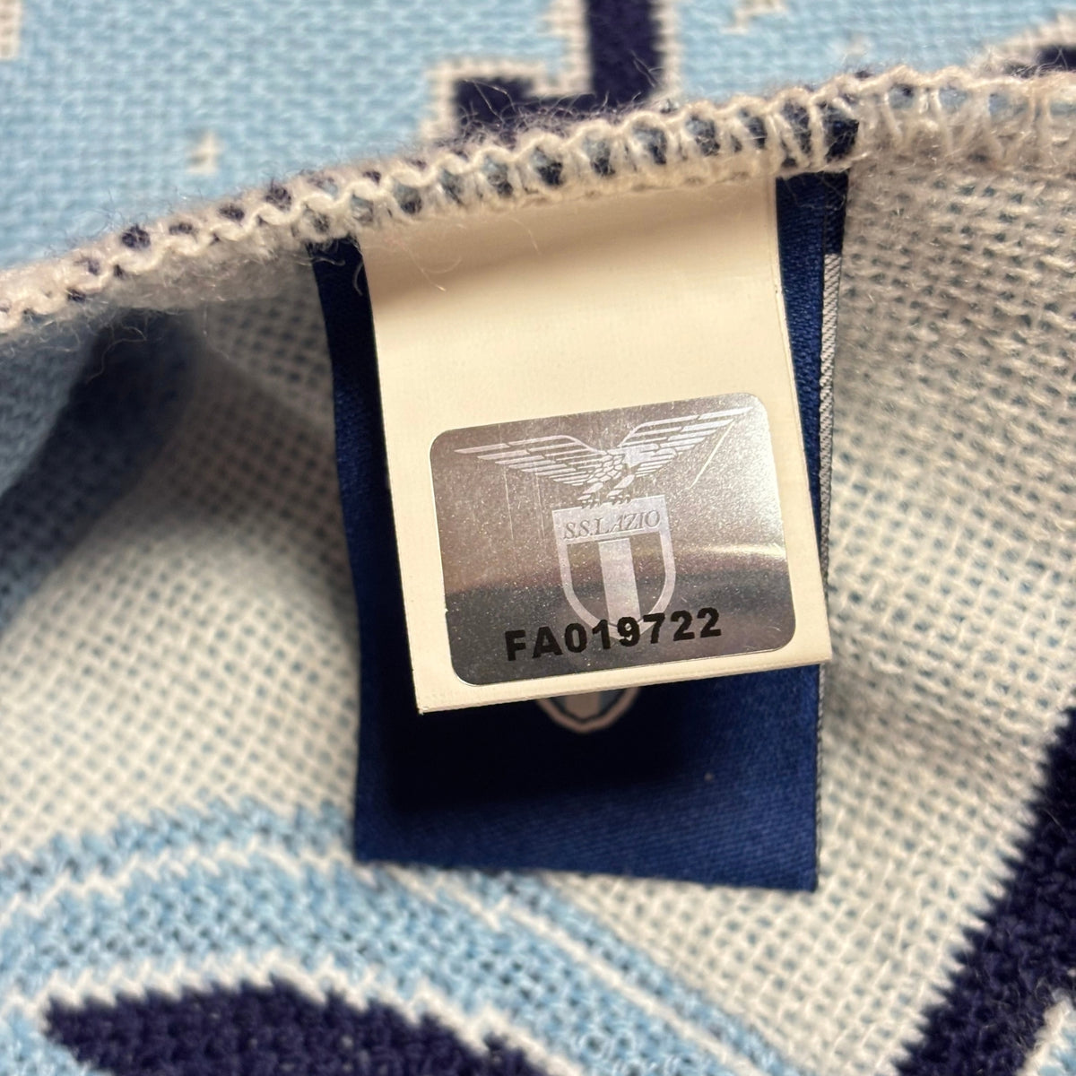 Bufanda de fútbol oficial SS Lazio blanca
