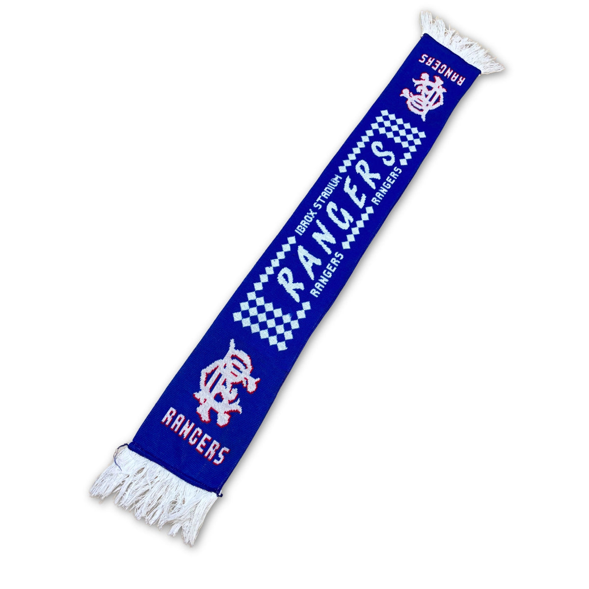 Bufanda de fútbol vintage Rangers FC Glasgow azul