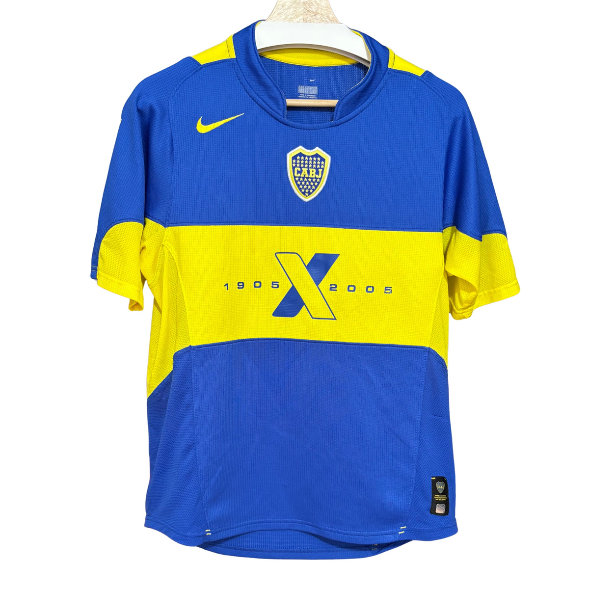 Camiseta Boca Juniors Argentina Nike 2005 Centenario Azul Amarillo Xeneize Bostero 196310
