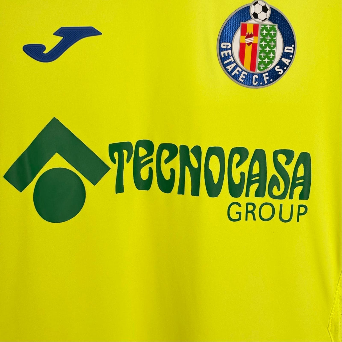 camiseta getafe 2019 2020 joma tercera manga larga futbol amarillo