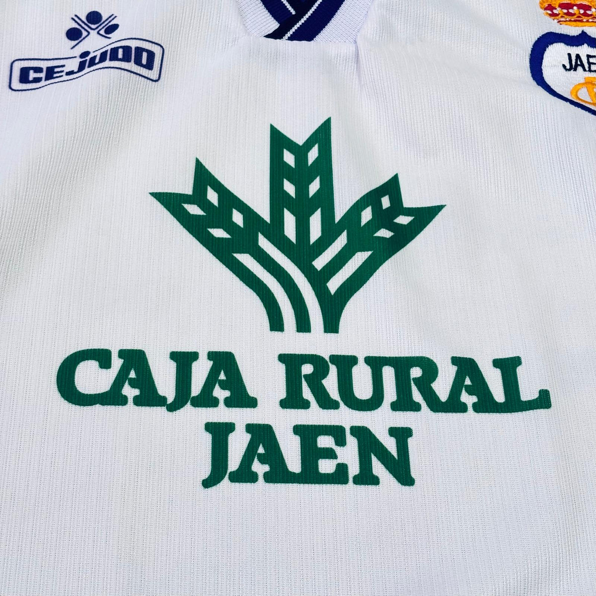 Camiseta de fútbol vintage Real Jaén 2001-2002 local Cejudo