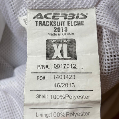 Chaqueta de fútbol Elche CF 2013-2014 Acerbis blanca y verde