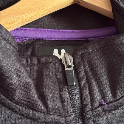 Chaqueta de fútbol CD Guadalajara Kappa negra y morada