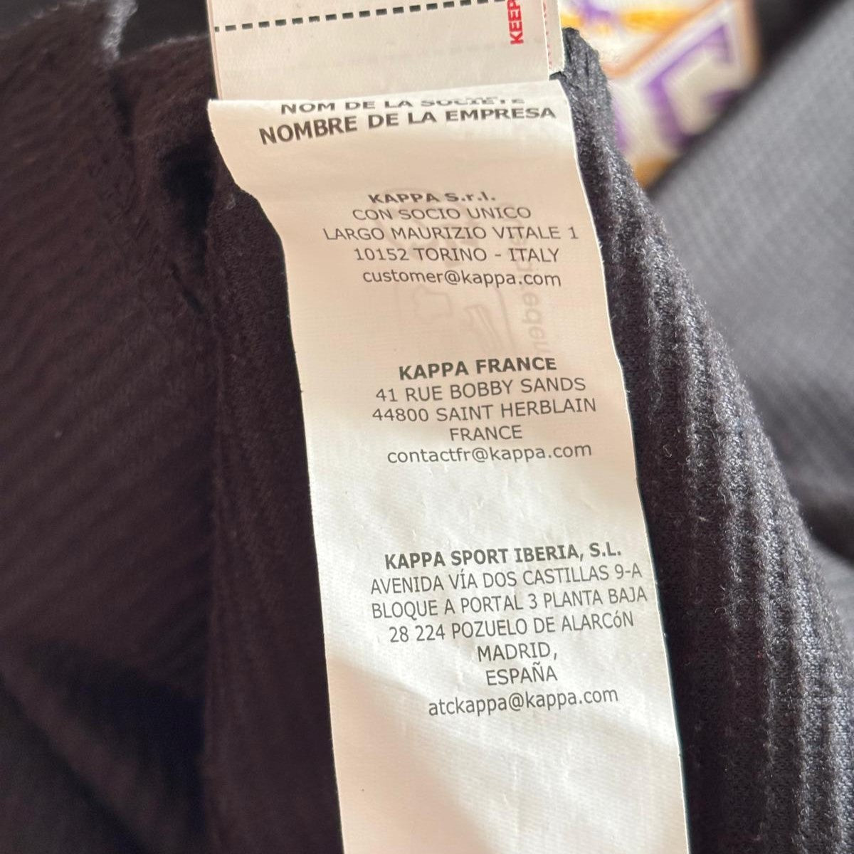 Chaqueta de fútbol CD Guadalajara Kappa negra y morada