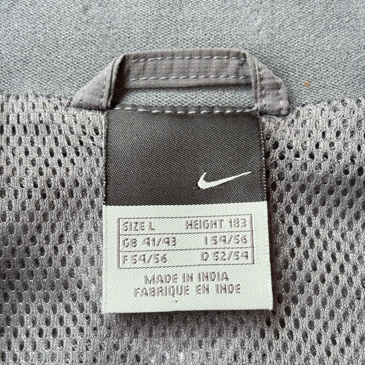 Chaqueta de fútbol Valencia CF 2006-2007 Nike gris y naranja