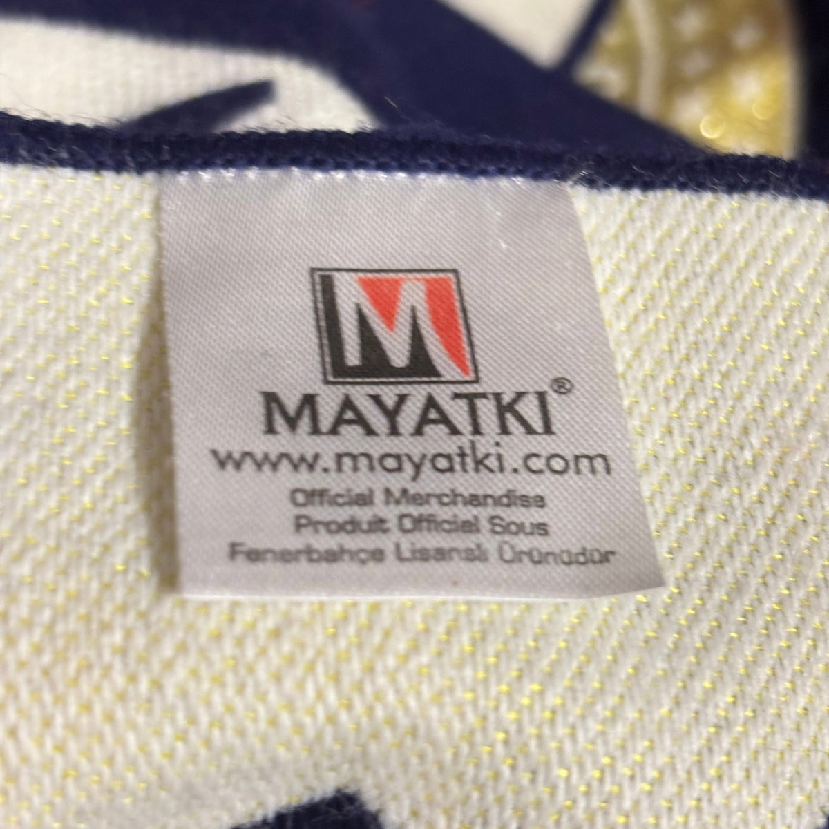 Bufanda de fútbol Fenerbahçe 1907 azul marino