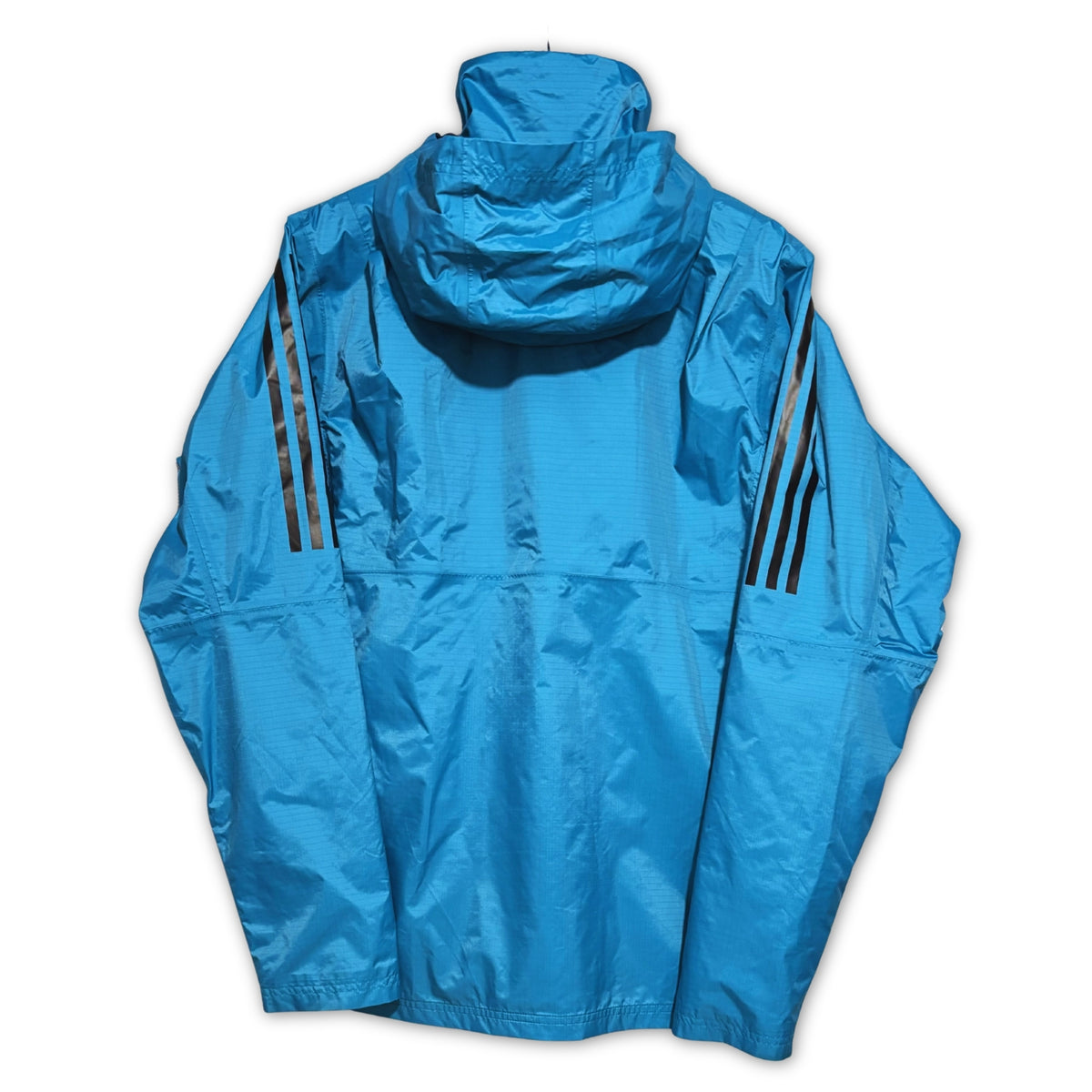 Chaqueta de fútbol impermeable Real Madrid 2017-2018 Adidas turquesa