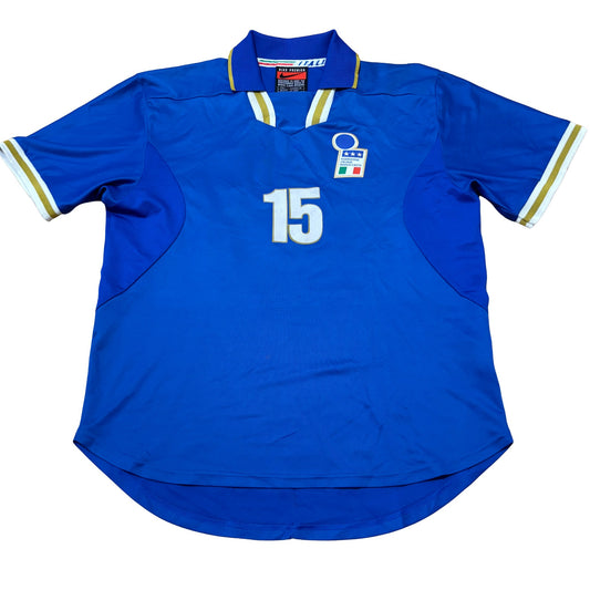 italia-1996-camiseta-futbol-local-maglia-gara-calcio-nike-player-issue-di-livio-home-jersey-football-shirt-